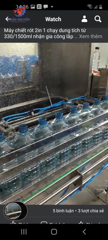 Máy xúc rửa chai tự động T04 Máy xúc rửa chai tự động T04