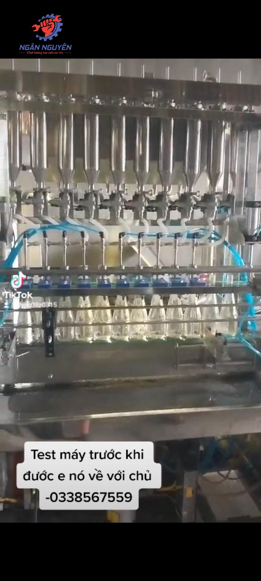 Máy chiết nước chai thủy tinh tự động Máy chiết nước chai thủy tinh tự động