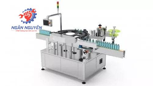 Máy dán nhãn chai tròn tự động Máy dán nhãn chai tròn tự động