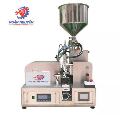 Máy chiết rót và hàn đáy tuýp nhựa bán tự động Máy chiết rót và hàn đáy tuýp nhựa bán tự động