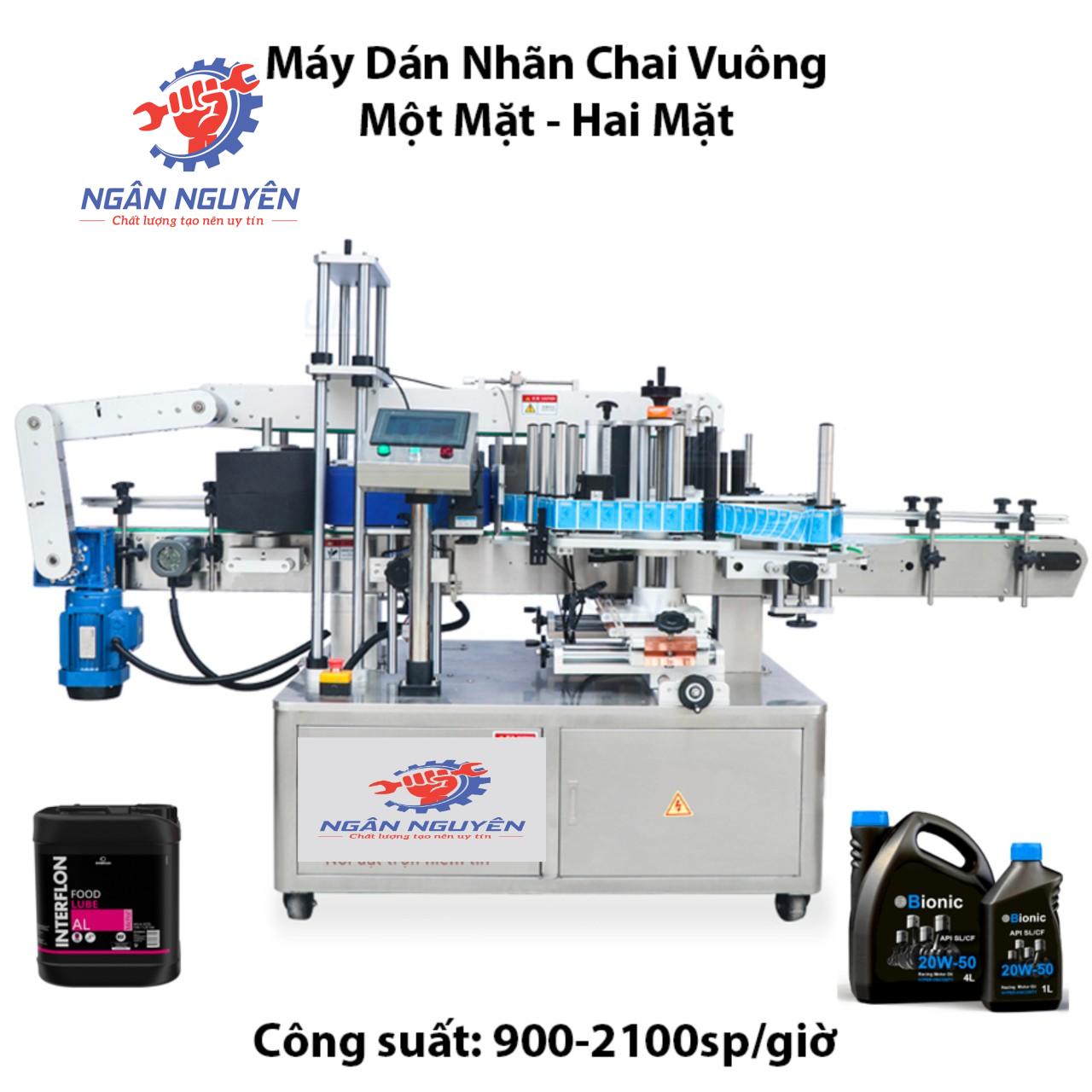 Máy dán nhãn tự động hai mặt chai vuông TB300 Máy dán nhãn tự động hai mặt chai vuông TB300