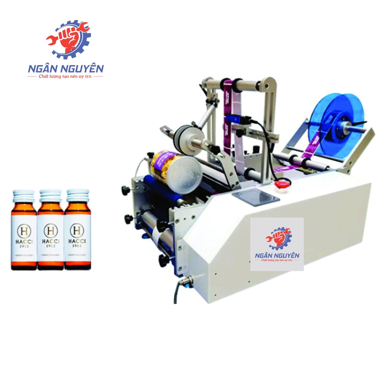 Máy dán nhãn chai tròn nhỏ bán tự động T311 Máy dán nhãn chai tròn nhỏ bán tự động T311