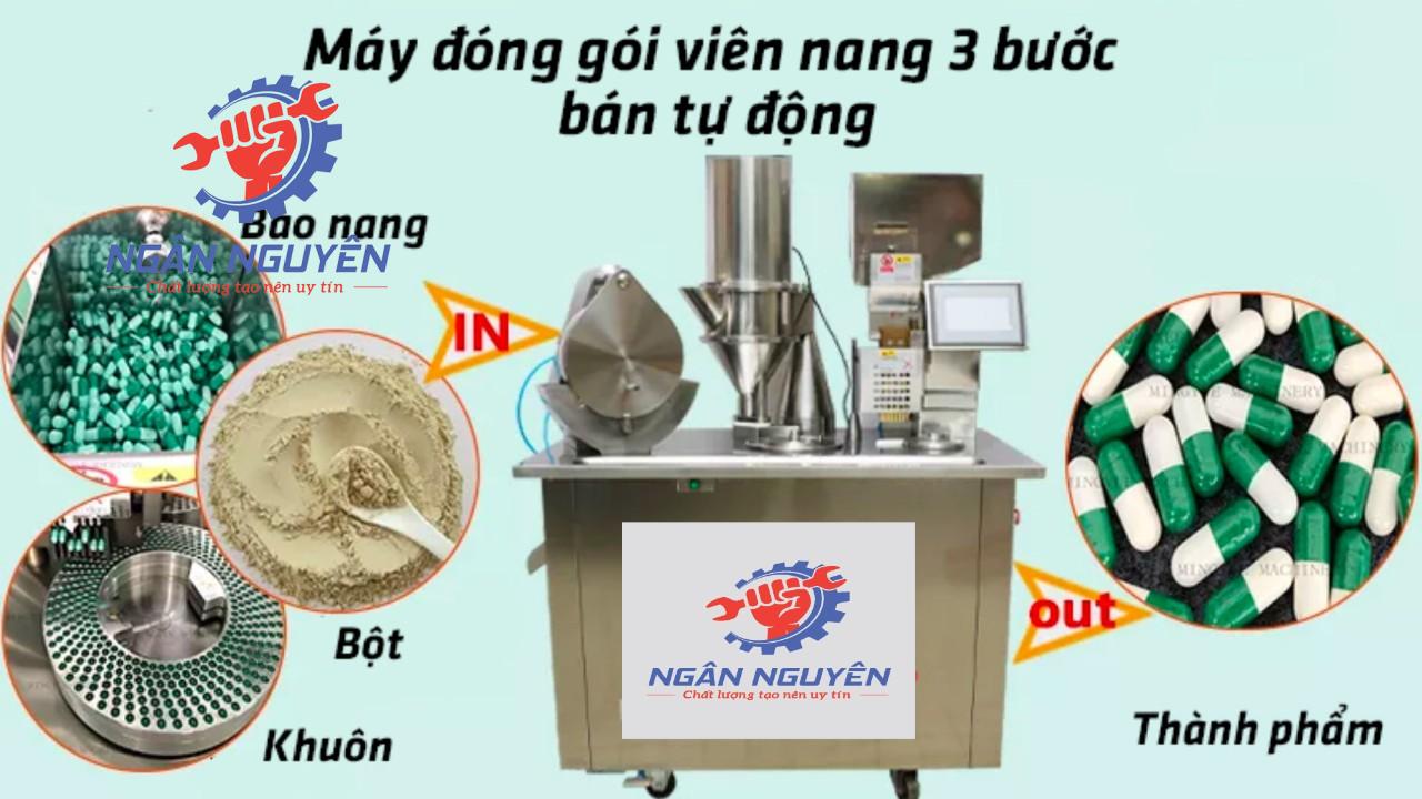 Máy đóng gói viên nang dược phẩm bán tự động Máy đóng gói viên nang dược phẩm bán tự động