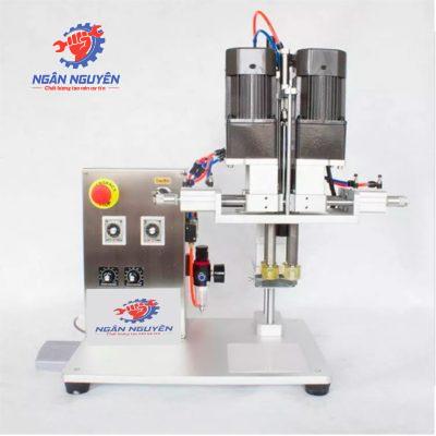 Máy siết nắp chai để bàn bán tự động Máy đóng nắp 2 động cơ WHPK Máy siết nắp chai để bàn bán tự động Máy đóng nắp 2 động cơ WHPK