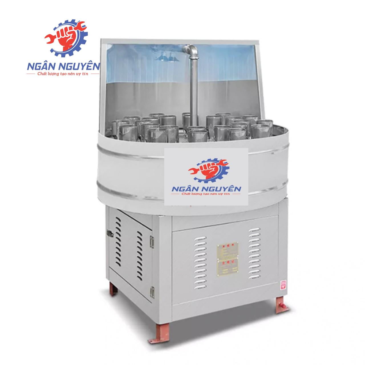 Máy rửa chai thuỷ tinh bán tự động dạng xoay Máy rửa chai thuỷ tinh bán tự động dạng xoay